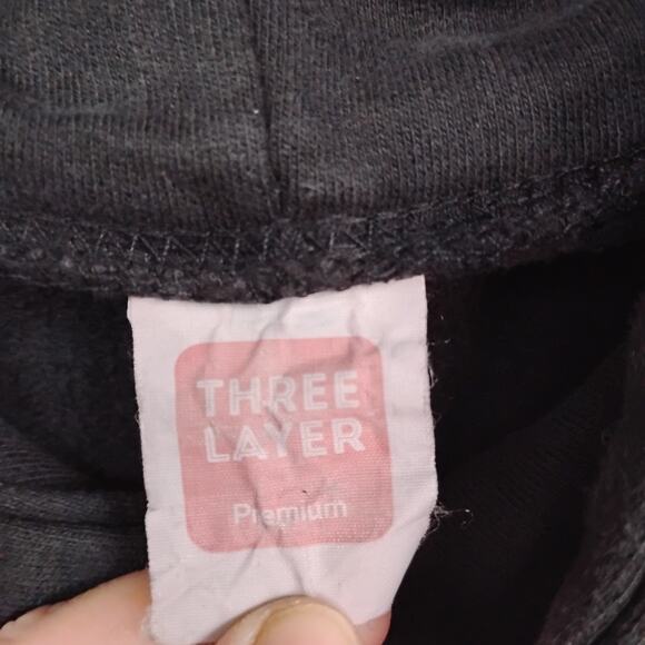 Copied - Naruto Shippuden Akatsuki Anime Hoodie Size Med Black with Red Graphics - Picture 5 of 5